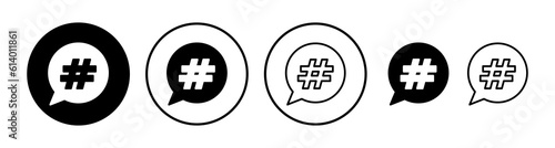 Hashtag icon vector. hashtag simbols