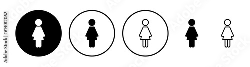 Female icon vector. toilet icon. restroom sign. gender