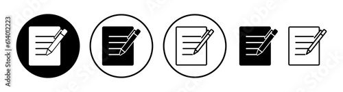 Document icon vector. Paper icon. File Icon