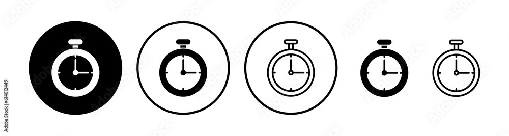 Clock icon. Time icon vector. Clock icon in trendy flat style isolated Clock icon. Time icon vector. Clock icon in trendy flat style isolated