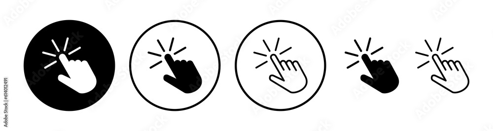 Click icon vector. cursor icon vector. pointer sign Click icon vector. cursor icon vector. pointer sign