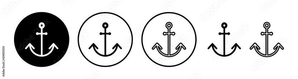 Anchor icon vector. Anchor sign. marine symbol Anchor icon vector. Anchor sign. marine symbol