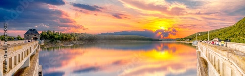 Edersee, Staudamm, Hessen, Deutschland 