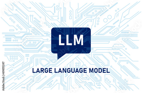 LLM Large language model AI artificial intelligence technology concept