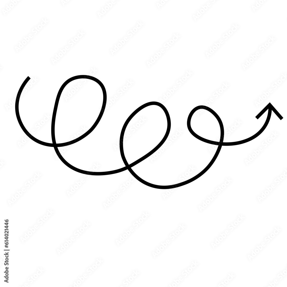 Abstract Doodle Arrow Line Abstract Doodle Arrow Line
