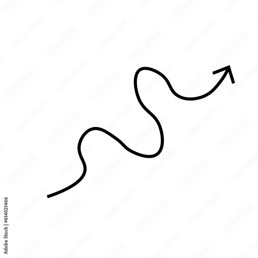 Abstract Doodle Arrow Line Abstract Doodle Arrow Line