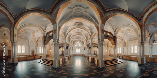 Generative AI empty monastery of St. Florian in Upper Austria
