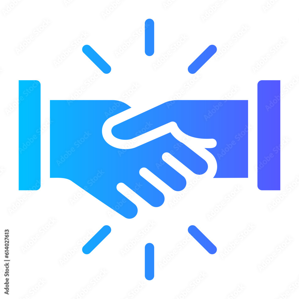 handshake gradient icon handshake gradient icon