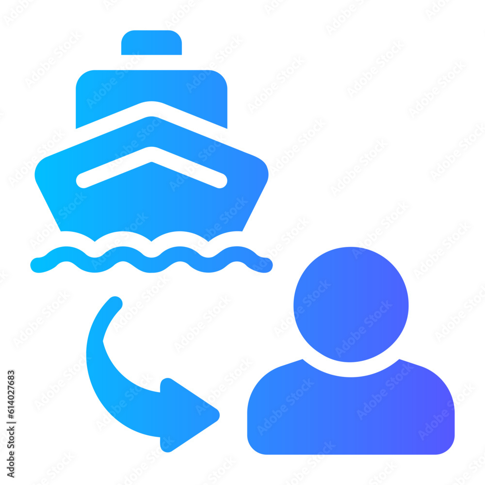 yacht gradient icon yacht gradient icon