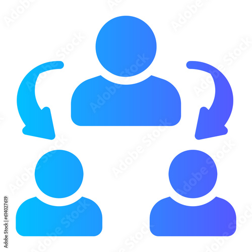 inheritance gradient icon