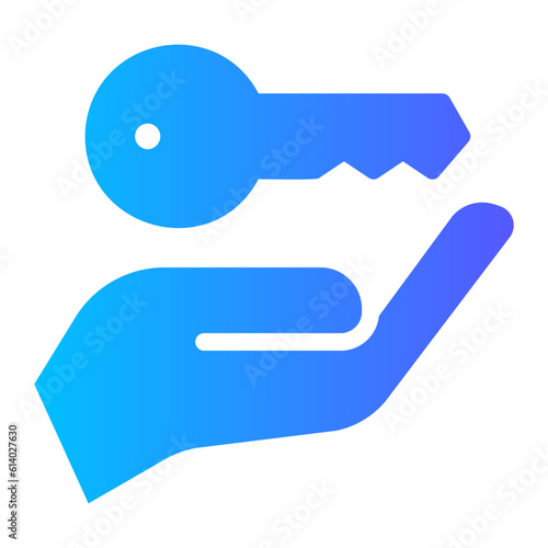 key gradient icon