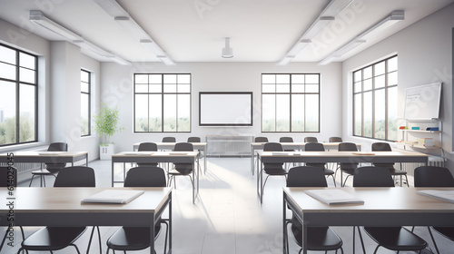 Generative AI classroom modern building
