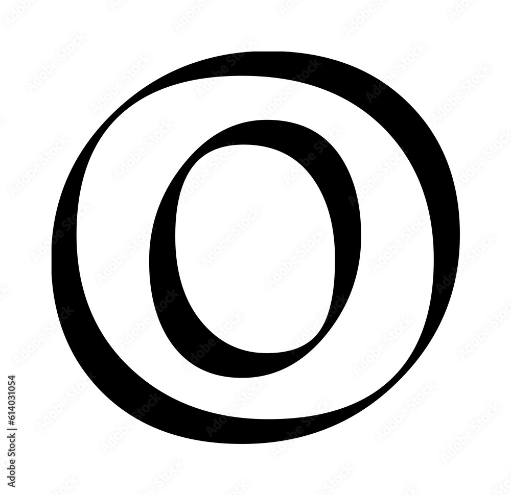 Modern lowercase letter o alphabet character isolated on transparent background. Classic lettering minimal fashion design. Modern lowercase letter o alphabet character isolated on transparent background. Classic lettering minimal fashion design.