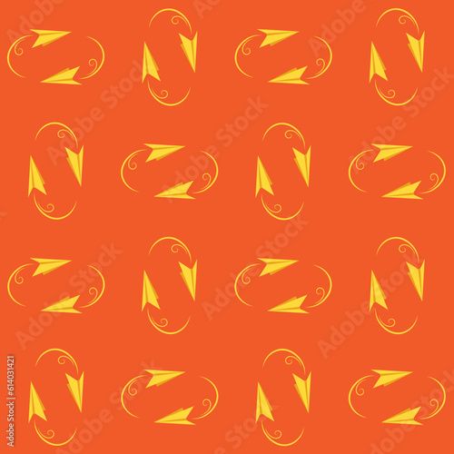 Paper Plane Vector Seamless Pattern