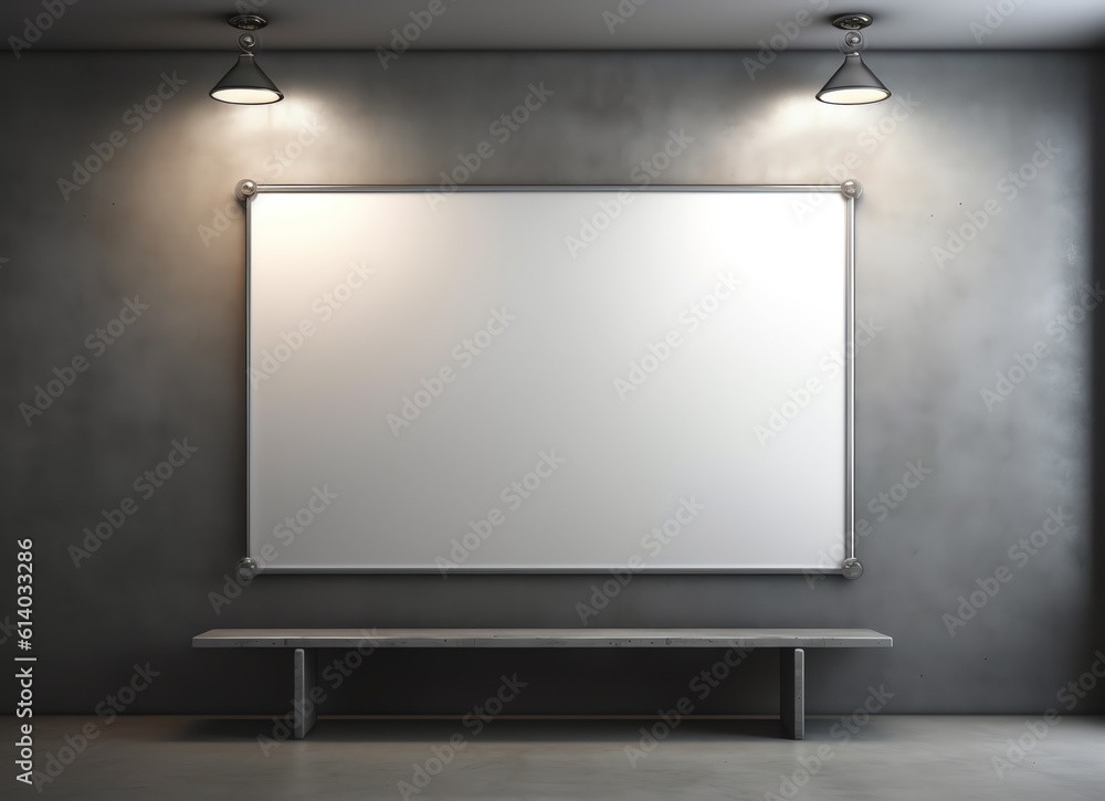 Generative AI Cinema with blank screen. Mock up, Ad concept, 3D Rendering Generative AI Cinema with blank screen. Mock up, Ad concept, 3D Rendering