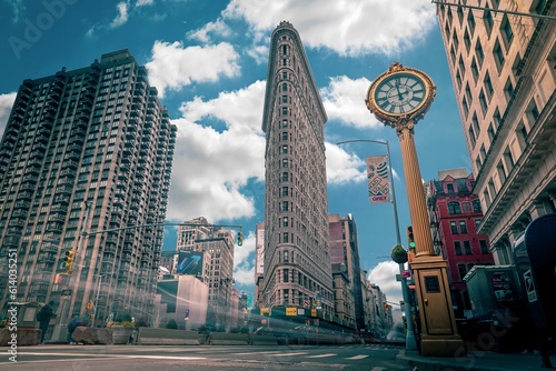 Long Exposure Daytime Shot of Flatiron Building