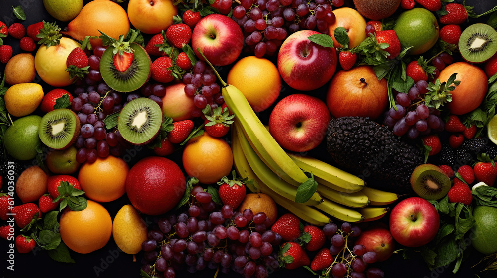 A lot of fruits for background or wallpaper