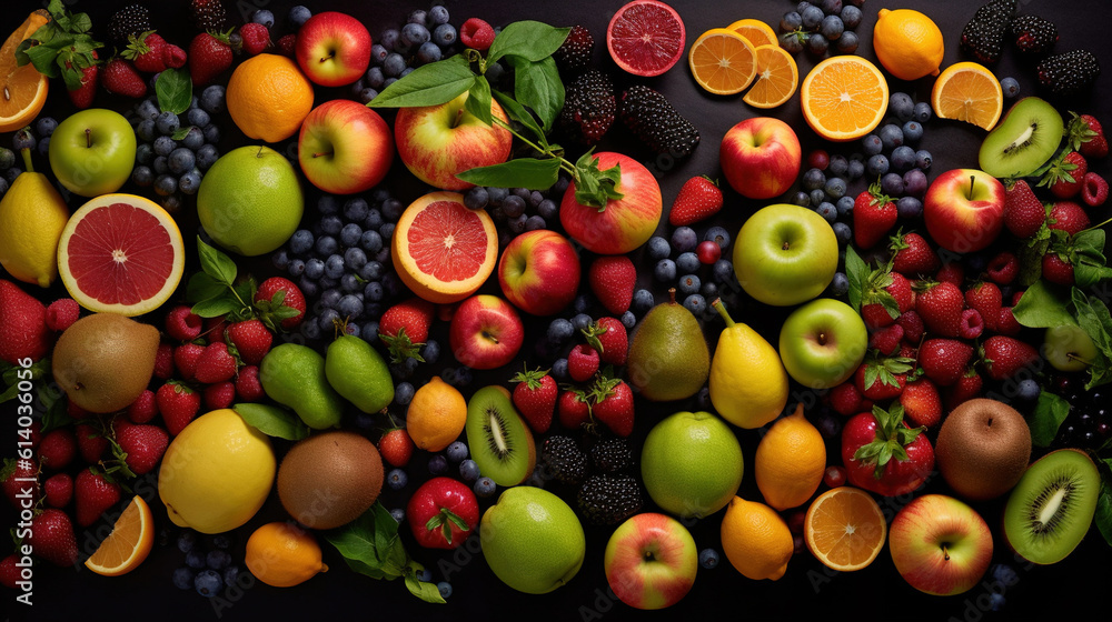 A lot of fruits for background or wallpaper A lot of fruits for background or wallpaper