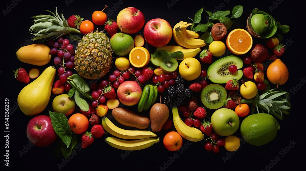 A lot of fruits for background or wallpaper A lot of fruits for background or wallpaper