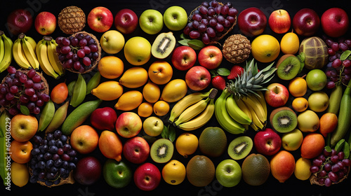 A lot of fruits for background or wallpaper