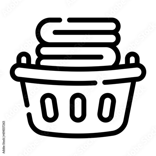 laundry basket Line Icon