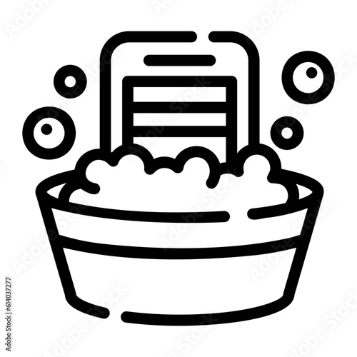 Bilde på lerret washboard Line Icon