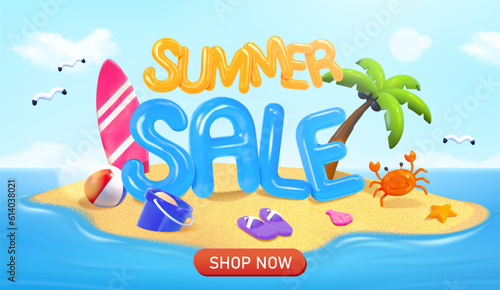 Summer sale promotion ad photo