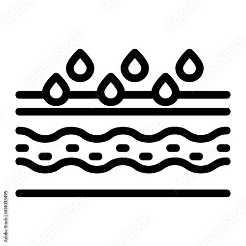 moisturizing line icon
