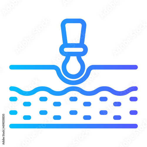 microdermabrasion gradient icon