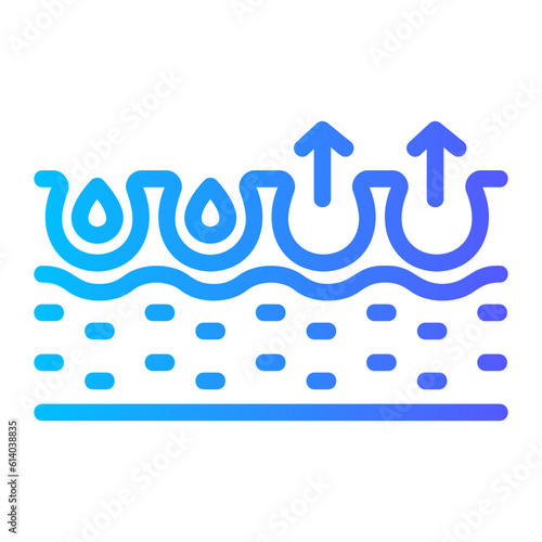 pore gradient icon