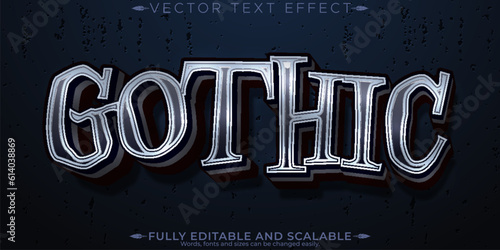 Zombie horror text effect, editable monster and scary text style