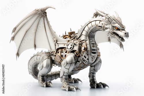 mechanical white dragon © dehrig