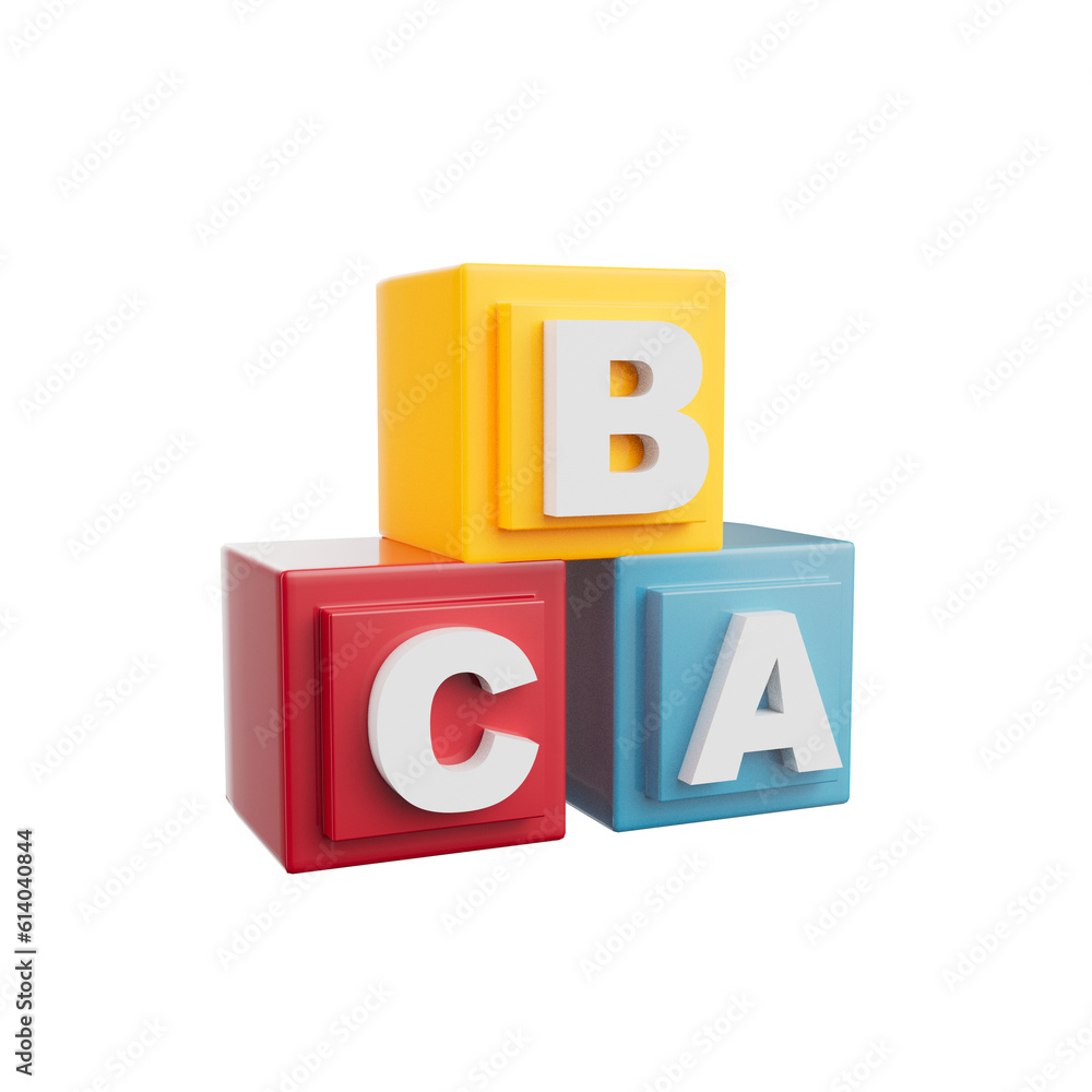 Kids Toys 3D Illustration Object Kids Toys 3D Illustration Object
