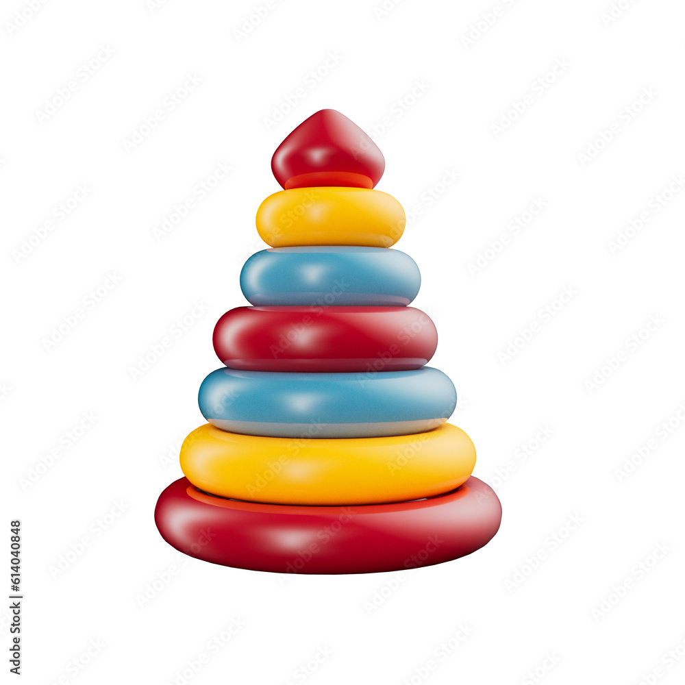 Kids Toys 3D Illustration Object Kids Toys 3D Illustration Object