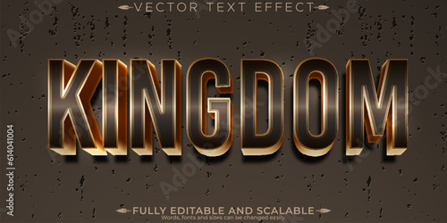 Kingdom text effect, editable sword and battle text style