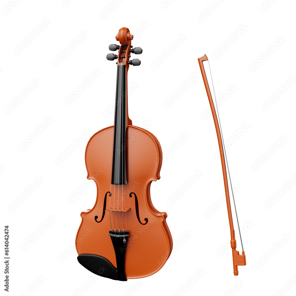 Fototapeta premium Musical Instrument 3D Illustration Object