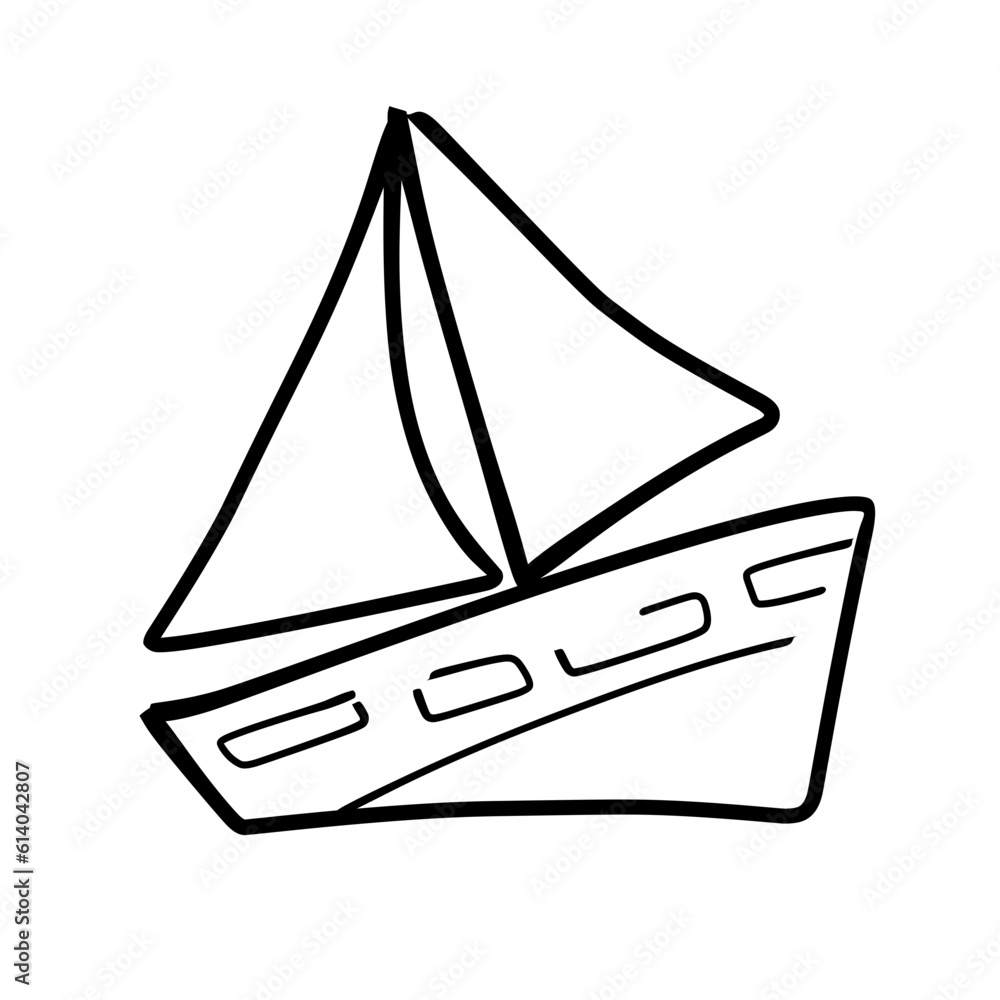 sailboat line icon sailboat line icon