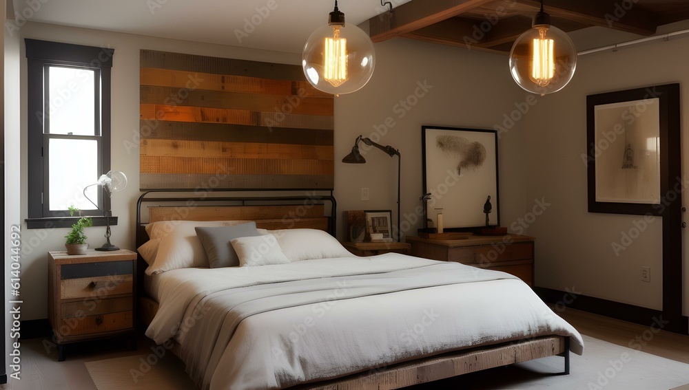 Industrial Bedroom | ai-generated Industrial Bedroom | ai-generated