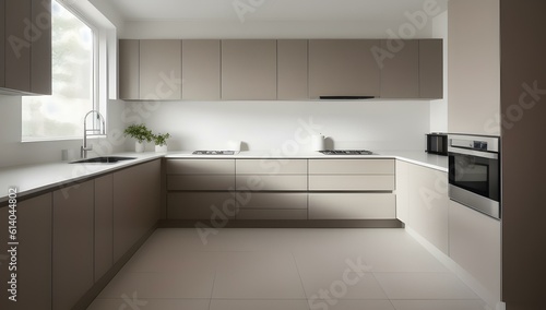 Wallpaper Mural Minimalist Kitchen | ai-generated Torontodigital.ca