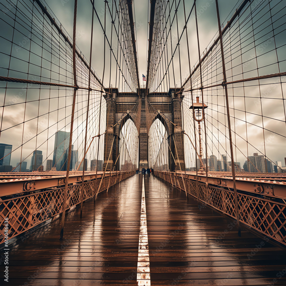 Obraz premium Brooklyn Bridge in New York City USA