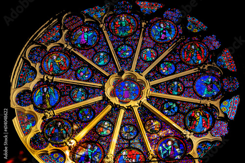 Angels Rose Window St John Baptist Cathedral Basilica Lyon France