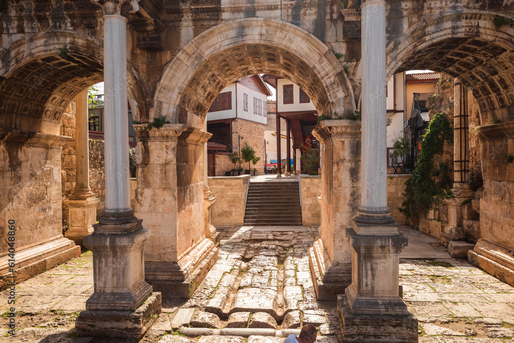 Obraz premium Hadrians Gate in Antalya City, Turkiye