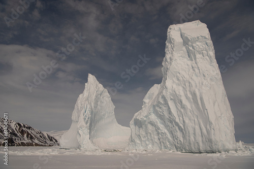 Canadian high arctic iceberg on the floe edge of Baffin Bay