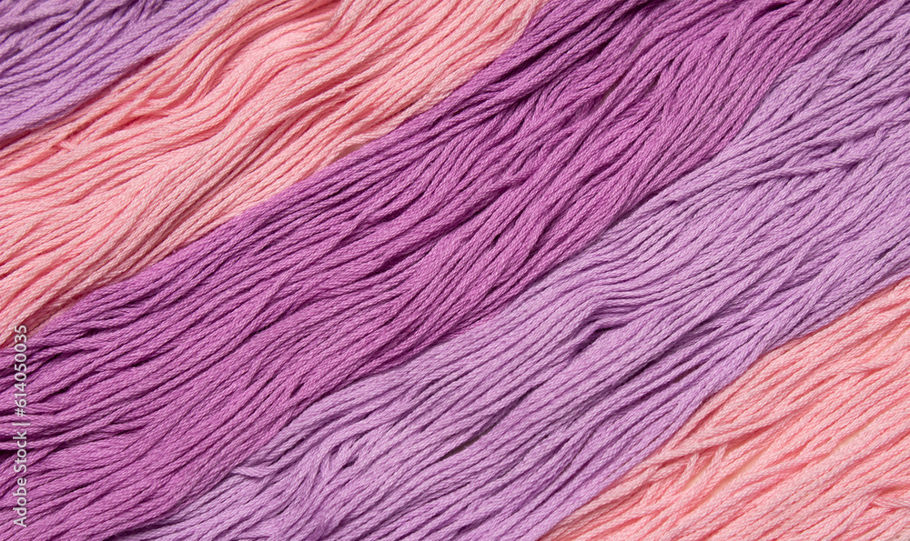 Fototapeta premium Threads of different colors for embroidery