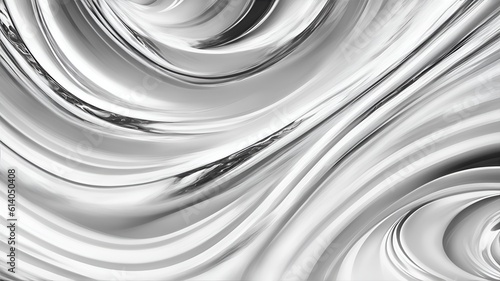 luxury abstract silver swirling background. Generative AI