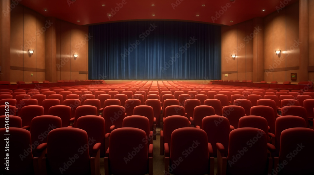 empty theater. Generative AI empty theater. Generative AI