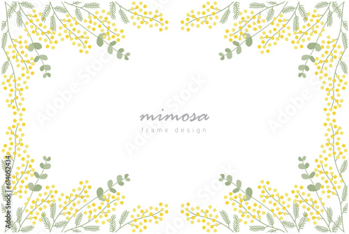 ミモザのベクターイラストの背景