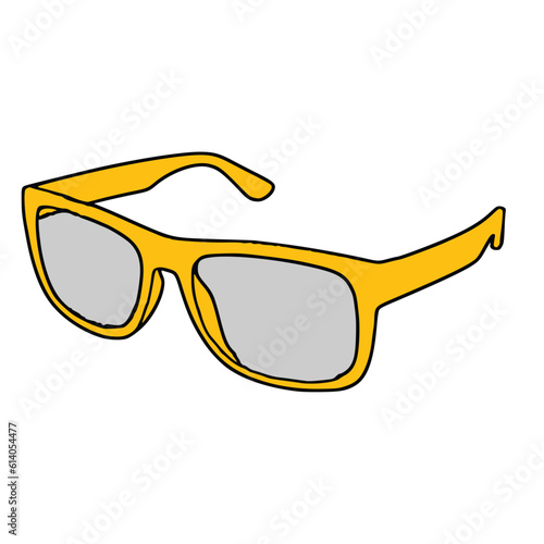 Sunglasses icon. Fashion style accessory and style theme. Isolated design. Vector illustration