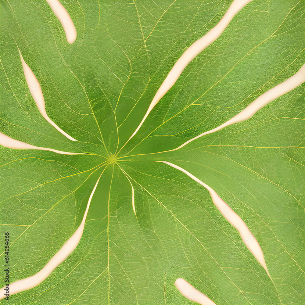Captivating eco-friendly patterns in leaves depict the perfect synergy between nature promoting sustainability.