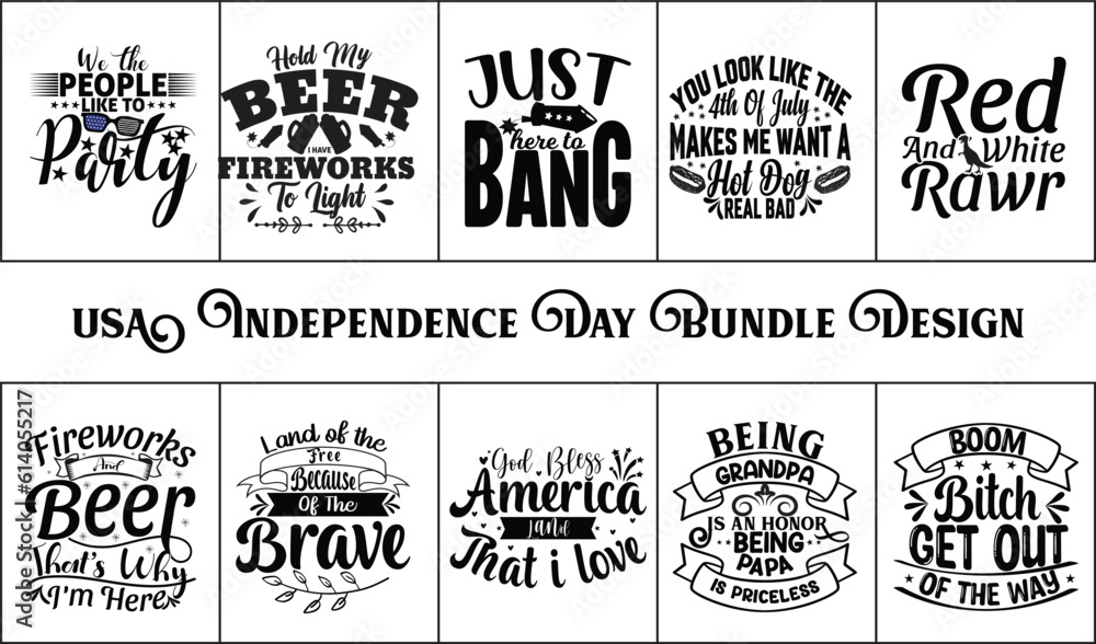 USA  Independence Day  Bundle Design 